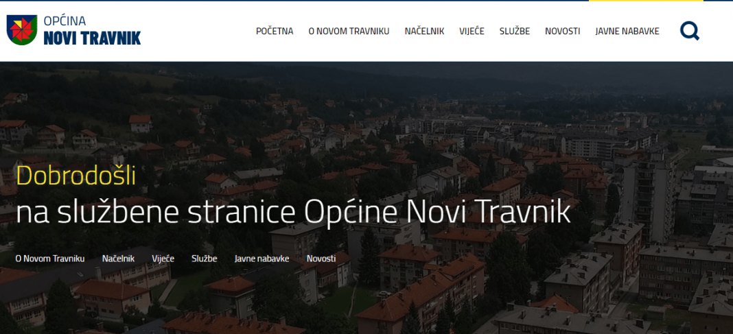 Službena web stranica općine Novi Travnik u novom dizajnu