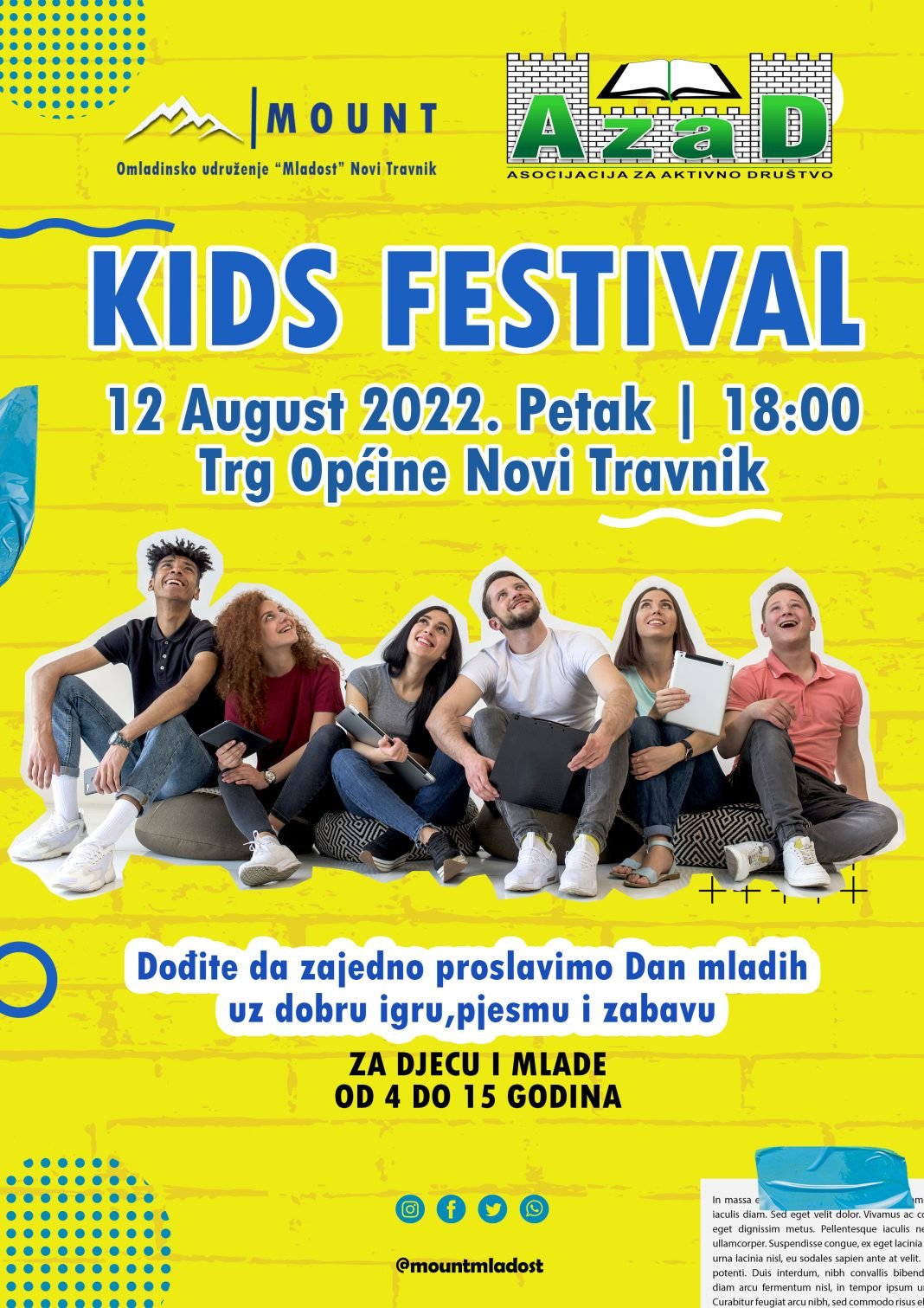 U petak u Novom Travniku “Kids festival”