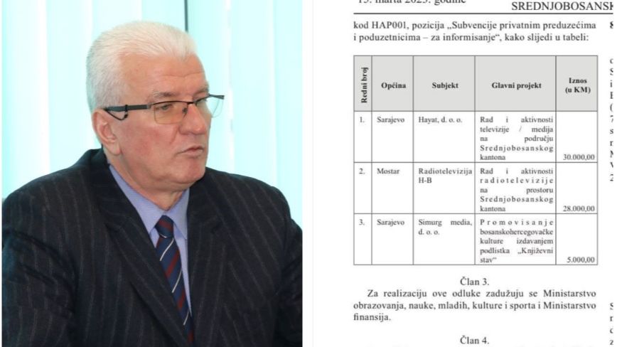 Vlada SBK izdvojila 28 hiljada KM za RTV Herceg Bosne