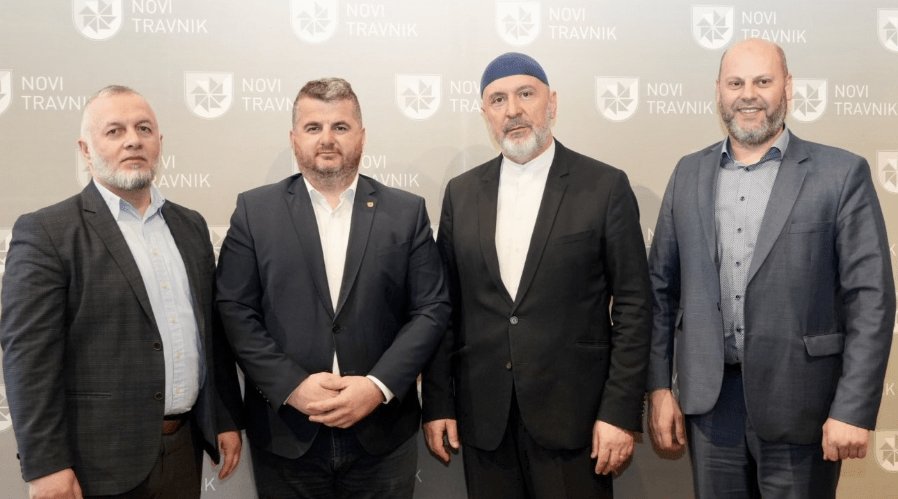 Muftija travnički dr. Ahmed ef. Adilović u posjeti kod gradonačelnika Stjepana Duje